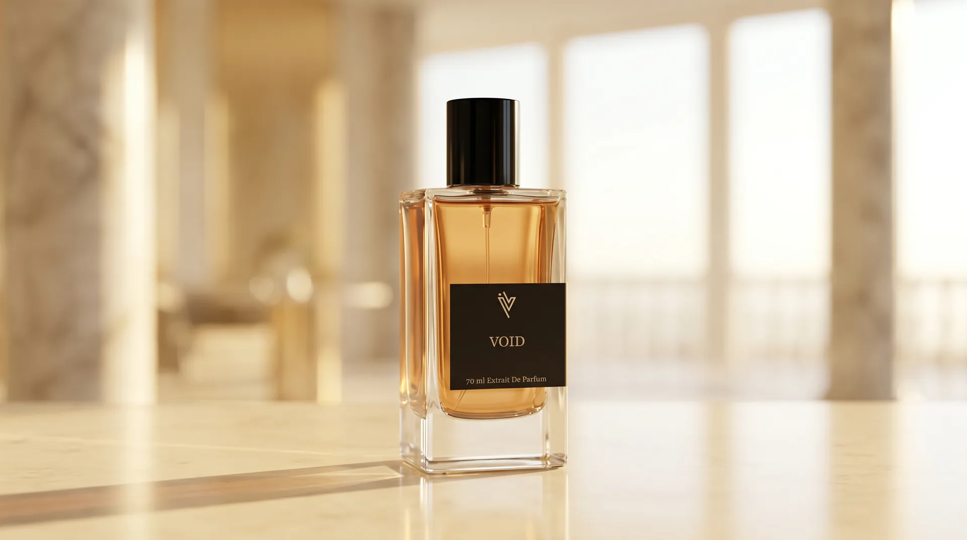 IVPERFUME signature flacon in Abu Dhabi daylight